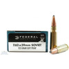 Federal Power-Shok

The traditional lead-core hunting bullets in Federal Power-Shok rifle loads provide soli accuracy and power at an affordable price. They feature reliable Federal brass, primers and powder and are suited to a wide variety of medium and big game.

Specifications:

Caliber: 7.62x39mm Soviet
Weight: 123 Grain
Bullet Style: Soft Point
Casing: Brass
Muzzle Velocity: 2350 fps
Muzzle Energy: 1508 ft. lbs.
Part #: 76239B