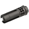 The revolutionary SureFire WARCOMP-556-M15X1 flash hider, which fits HK 416 weapons and variants with M15X1 TPI muzzle threads, is the world’s most shootable flash hider. Its patent-pending design provides three valuable functions:

It provides over 99% reduction in muzzle flash compared to a plain muzzle, which helps to conceal the shooter’s location and preserve his dark-adapted vision.
It virtually eliminates muzzle rise, which enhances monitoring of target reaction and staying on target for faster follow-up shots.
It serves as a rock-solid mounting adapter for all SureFire SOCOM Series 5.56mm Fast-Attach® suppressors, including our SOCOM556-RC model, which placed first in the most extensive and rigorous suppressor testing ever conducted by US Special Operations Command.
Precision machined from US Mill-certified heat-treated stainless steel bar stock — including high-precision single-point cut threads for optimum thread interface — the WARCOMP-556-M15X1 TPI features an Ionbond DLC coating to provide maximum protection under harsh environmental conditions and to facilitate cleaning even after extreme use.

When used in conjunction with a SureFire SOCOM Series Fast-Attach suppressor, the WARCOMP provides multiple bearing surfaces to ensure superior suppressor alignment and prevent any ringing of tines inside the suppressor. A rear labyrinth seal mitigates gas leaking from the back of a suppressor, minimizes potential carbon buildup in the indexing system, and facilitates suppressor removal after extended firing. Every SureFire WarComp is individually inspected for concentricity and alignment.

For rock-solid mounting of a SOCOM Series suppressor, unparalleled flash reduction, and minimizing muzzle rise, there’s literally nothing like a SureFire WarComp—the world’s most shootable flash hider.

Features
Patent-pending design provides over 99% flash elimination; virtually eliminates muzzle rise
Serves as rock-solid mounting adapter for SureFire SOCOM suppressors
Multiple bearing surfaces provide suppressor alignment and prevent tines from ringing inside suppressor
Precision machined from US mill-certified heat-treated stainless steel bar stock
High-precision single-point cut barrel threads for optimum thread interface
Individually inspected for all critical dimensions, including concentricity and alignment
Ionbond DLC coating provides maximum protection against harsh environmental conditions and facilitates cleaning after extreme use
Labyrinth seals prevent carbon buildup on suppressor lock ring indexing system
Installation requires no permanent modifications to weapon
Made in the USA and backed by SureFire No-Hassle Guarantee