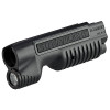 Sleek 1,000 Lumen Shotgun Forend Light
1,000 lumens; 20,000 candela; 283m beam; runs 1.5 hours
Sleek design that eliminates the need for remote cords, reducing snag hazards
Ambidextrous switch with momentary and constant on functionality
Compatible with Mossberg 500®/590®, 590® Shockwave, and Remington® Model 870™

PRODUCT SPECIFICATIONS
High Lumens
1,000
Run Time
1.50 hours
Beam Distance
283 meters
Max Candela
20,000
Battery Type
CR123A Lithium
Battery Quantity
2
Length
8.00 inches (20.32 centimeters)
Weight
12.10 ounces (343.03 grams)
Color
Black