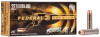 Product Overview
Make your lever gun run like never before with the industry's only ammunition truly designed for optimal cycling and overall performance from the time-tested rifle platform. Velocities of Federal Premium® HammerDown™ loads are customized to produce superior ballistics and terminal performance through lever-action barrel lengths. The construction of the molecularly bonded soft point bullets has also been adjusted for the best accuracy and expansion at those velocities. The geometry of each round's case, bullet and cartridge ensures flawless cycling through tubular magazine and typical lever-action feeding systems.

Specifically engineered for lever guns
Functions flawlessly in side gate loading and tubular magazines
Modified chamfered case for easier feeding
Bullets optimized for better terminal performance out of lever-action rifles
Designed in partnership with Henry Repeating Arms
Bullets provide best-in-class expansion and weight retention on impact
Increased velocities and performance in pistol cartridges
Nickel-plated cases
