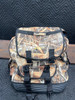 Used Action Camo Hunting Pack w/Waterproof Bottom & 3 Turkey Decoys
