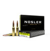 Nosler Ballistic Tip Hunting bullets have been trusted by hunters for decades. They are precision made and individually inspected for the utmost quality which translates to incredible accuracy with every shot. The heavy jacket base prevents bullet deformation during firing and holds together at extreme velocities as well as a polycarbonate tip that resists deformation in the magazine and initiates expansion upon impact. The bullet's mid-section keeps it together at any velocity until impact, and a uniform, pure lead core eliminates possible imbalance and erratic flight caused by air pockets. 20 rounds per box.