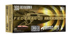 Product Overview
Make your lever gun run like never before with the industry's only ammunition truly designed for optimal cycling and overall performance from the time-tested rifle platform. Velocities of Federal Premium® HammerDown™ loads are customized to produce superior ballistics and terminal performance through lever-action barrel lengths. The construction of the molecularly bonded soft point bullets has also been adjusted for the best accuracy and expansion at those velocities. The geometry of each round's case, bullet and cartridge ensures flawless cycling through tubular magazine and typical lever-action feeding systems.

Specifically engineered for lever guns
Functions flawlessly in side gate loading and tubular magazines
Modified chamfered case for easier feeding
Bullets optimized for better terminal performance out of lever-action rifles
Designed in partnership with Henry Repeating Arms
Bullets provide best-in-class expansion and weight retention on impact
Increased velocities and performance in pistol cartridges
Nickel-plated cases
Specs
Caliber	360 Buckhammer
Grain Weight	220
Bullet Style	Bonded Soft Point
Muzzle Velocity	2000
Ballistic Coefficient	.263
Package Quantity	20
Usage	Big Game