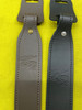 Custom Handmade Adjustable Brown Leather Rifle Sling w/No Swivels - Moose Head Stamp