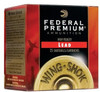 Fed P1296 Prem High Velocity Lead 12 ga 3 in 1.6 oz 6 Shot 25Bx/10Cs

Each Premium lead shotshell has been designed specifically for the game you are after. When pheasants explode from cover, Federals Premium High Velocity hits them faster than ordinary shells. Premium magnum lead shotshells provide a denser shot pattern and extra range. Copperplated shot for uniform patterns and increased down range energy.

SPECIFICATIONS:
Mfg Item Num: P1296
Category: SHOTSHELL LEAD LOADS
Gauge :12 Gauge
Type :Lead
Length :3 in
Ounces :1-5/8 oz
Shot Size :6
Muzzle Velocity :1350 fps
Rounds Per Box :25 Rounds Per Box, 10 Boxes Per Case
Hull Material :Max
Application :Hunting