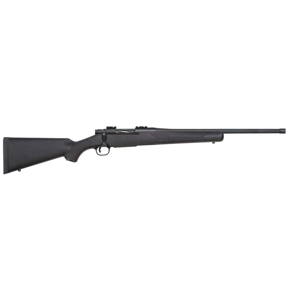 Mossberg Patriot Synthetic

Behind every revolution is a Patriot. And these value-richbolt-action rifles are no exception. With models to suit anystyle, the Patriot combines modern innovation with traditionalstyling. Attractive, accurate, and packed with features, the Mossberg Patriot is built on value and success in the field.

Short- and Long-Action calibers
Drop box magazine
Fluted, Threaded barrels - in 20," 22," and 24"
Spiral fluted bolt
Recessed match barrel crown
Patented LBA® user-adjustable trigger (2 to 7 lbs)
Barrel Threading: 450 Bushmaster and 338 WM = 11/16" - 24 TPI,7mm REM MAG and 300 WM = 5/8" - 24 TPI
More Information
More Information
Firearm Model / Series	Patriot
Left / Right Handed	Right Handed
Caliber / Gauge	450 Bushmaster
Stock Material	Synthetic
Barrel Length (inch)	20
Manufacturer Number	28013
Brand	Mossberg