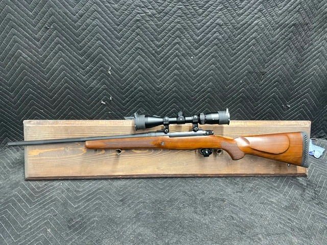 Used Mossberg Patriot 270 22" Walnut w/Vortex Crossfire II 3-9x40 Scope & Flip Up Caps