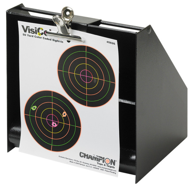 Product description
Rimfire Bullet Trap is a go-anywhere bullet trap created specifically for .22 rimfire shooters

This rimfire bullet trap includes a Bulldog Target Clip

Target area: 10 x 11" (25 x 28 cm)

Weight: 21 lbs (9 kg)

Minimum shooting distance: 25 yards

Material: heavy duty steel

For use with a .22 short/long rifle calibre lead nose rimfire only

Targets are sold separately
