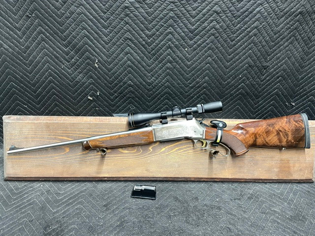 Used Browning BLR LT WT White Gold Medallion 308 20" Stainless Engraved w/2 Mags & Leupold Rifleman 4-12x40 Scope