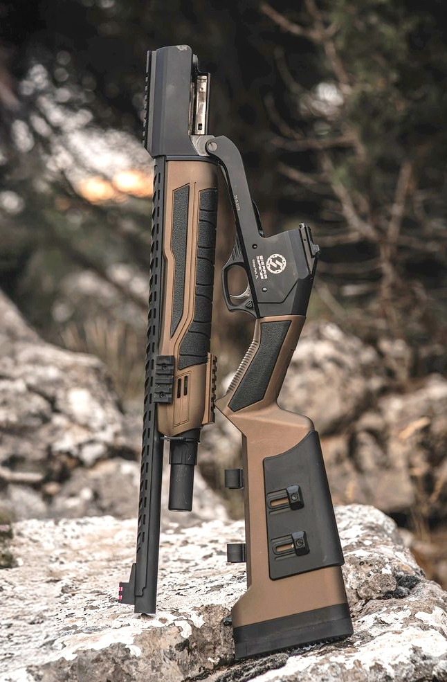 Axor Arms FS-Pro Folding Semi 12 Gauge 3" w/Chokes - BLK/FDE