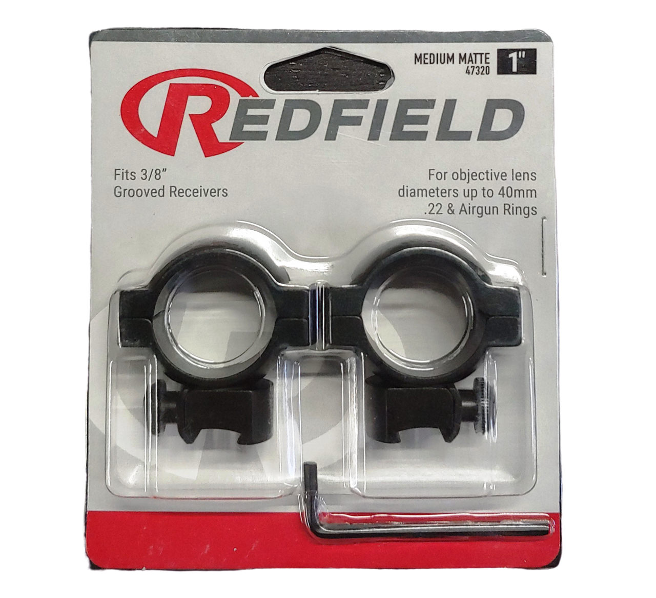 Redfield 1" Rings - Fits 3/8" Grooved Receivers