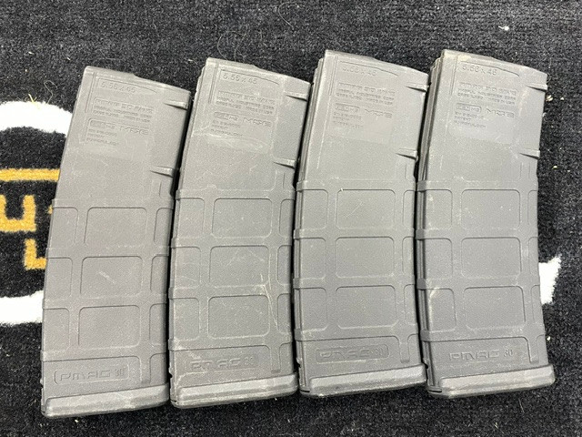 Used Pmag30 Gen2 5.56 Pinned to 5rds -- 4 Magazines