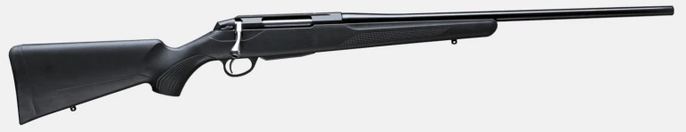 The Tikka T3x lite combines high performance with lightweight ease. The Lite models are equipped with the T3x synthetic stock and all new modular features. These models come with the classic low-angled grip.

A grip that never slips. The T3x synthetic stock has a new asymmetrical grip pattern and shape that has been specifically designed to give a solid grip in all conditions.

T3x models come with a new recoil pad technology that reduces the impact of recoil on the shooter. The new robust pad allows you to fully concentrate on the accuracy of your shots.

The new T3x receiver introduces a widened angular ejection port that makes it easier to feed one cartridge at a time.

Always keep the target in your sight. The T3x models have extra screw placements on top of the receiver so that you can robustly attach a picatinny rail – even when using larger scopes.

Robustness and quality go hand in hand. Metallic bolt shroud covers and shields the rear of the bolt body and the firing pin.

This extra-strong lug has minimal deformation – even with larger calibers. Compared to aluminum, the steel lug doesn’t have strong imprinting qualities that would cause deformation when larger calibers are used.

.300 Win Mag

24.3″ Barrel

Bolt Action