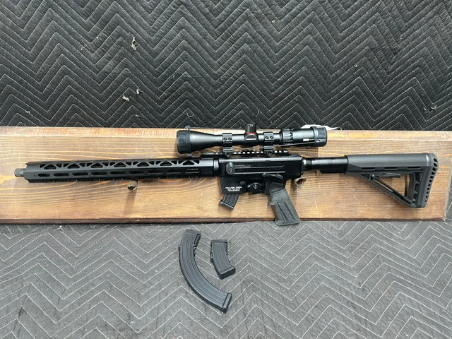 Used Derya TM-22 Pro 22lr 18" Black w/2-10rnd Mags, 1-25rnd Mag & Simmons ProHunter Scope