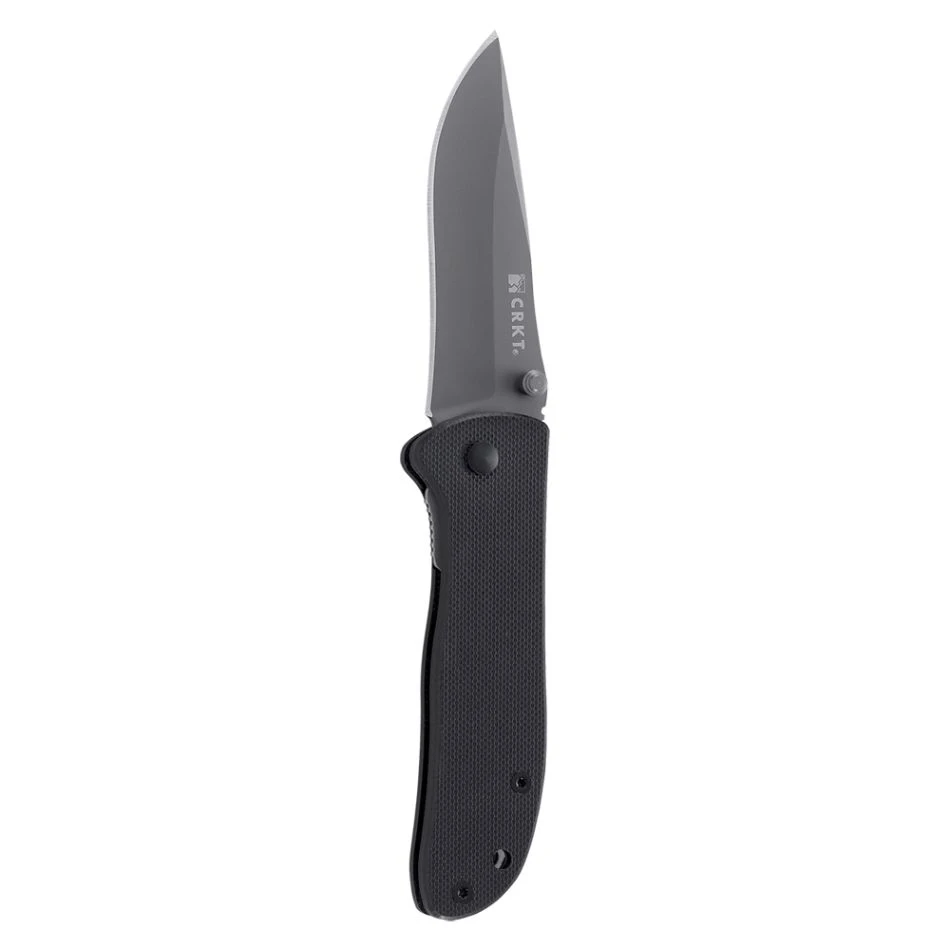The Drifter Black is an everyday carry folding pocket knife with durable handle scales and a stainless steel drop point blade.

The knife features an interframe build with stainless steel liners and a stainless steel pocket clip. It is available in both G10 and stainless steel handle versions. Never drift off course.


Easy To Sharpen: High carbon stainless steel blade takes an edge well
Enhanced Protection: Titanium nitride coating improves corrosion resistance
Easy Opening: Thumb stud allows for fast opening with one hand
Exceptional Grip: G10 handle provides exceptional grip in all conditions
Easy Closing: Liner lock can be easily closed with one hand


Blade Details

Blade Steel 8Cr14MoV
Blade Edge Plain
Blade Finish Titanium Nitride
Measurements

Blade Length 2.88" (73.03 mm)
Blade Thickness 0.09" (2.31 mm)
Overall Length 6.50" (165.10 mm)
Closed Length 3.66" (92.96 mm)
Weight 2.40 oz. (68.04 g)
Other

Handle Material G10
Style Folding Knife with Liner Lock