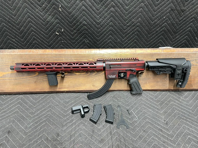 Used Derya TM-22 22lr 18.5" w/2 10rnd Mags, 25rnd Mag, Speed Loader, Upgraded Mag Release Button & Vertical Foregrip