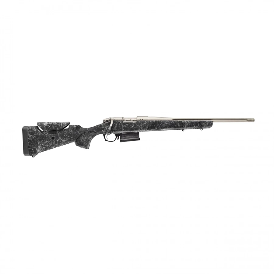 Precision sub-MOA B14 Sierra Stainless hunting rifle in .223 Remington caliber with 18" barrel with 1:9 thread pitch in 5/8×24 standard Bergara BE1102S-223 - a solid base and reliability in all conditions.
In the field, where conditions can change in an instant - from humid mornings to rain and snow - you need a weapon that will not fail in any situation. The Bergara B14 Sierra Stainless in caliber .223 Remington is a hunting rifle designed for maximum ruggedness and reliability. Thanks to the use of stainless steel and corrosion protection, this model provides reliable operation and durability even in the most demanding field conditions.

It's not just an all-purpose tool for the hunter - it's a design for those who operate in rain, snow and rugged terrain, where the equipment must be as rugged as the user. The B14 Sierra Stainless offers repeatable accuracy, stability and full shot control, regardless of the weather and intensity of use.

It's a platform for hunters who expect more than a standard weapon - more ruggedness, longer life and peace of mind in all conditions. Combining Bergar's proven design with corrosion-resistant materials, you get an assault rifle ready for years of intensive use without compromise.

Features of the Bergara B14 Sierra Stainless hunting rifle:
.223 Remington caliber - low recoil energy and high precision, ideal for small game hunting.
18" barrel, 1:9" thread pitch - stabilization of light and medium bullets and increased portability and mobility in the field.
Stainless steel barrel with a diameter of 17.5 mm - optimal rigidity and precision.
5/8×24 threads - possibility to mount discharge devices.
Sub-MOA - guaranteed accuracy at 100 meters (match ammunition).
Adjustable flask (LOP) - to fit the shooter.
Compatibility with AICS magazines - easy accessibility and functionality.
Spider web textured stock - secure grip and durability.
Bergara B14 double-action lock - smooth and reliable operation.
Possibility to mount open instruments - additional functionality.
Magazine capacity of 7 cartridges - greater autonomy of operation and less frequent reloads during use.
Weight of 3 kg - lightweight and handy field design.
Bergara B14 Sierra Stainless - functionality and fit in the field
The B14 Sierra Stainless is designed as a practical hunting tool that can be tailored to individual needs. The adjustable length of the butt (LOP) allows perfect folding for shooting, which translates into comfort and repeatable hits.

The threaded stainless steel barrel gives you the option to mount asound suppressoror an exhaust brake, which increases the rifle's functionality depending on the user's hunting style and preferences.

Bergara precision barrel - sub-MOA repeatability
The stainless steel barrel with an optimized diameter ensures shooting stability and very good ballistic characteristics. Combined with a refined four-barrel slide lock (bolt-action) that provides extremely smooth reloading and reliable performance in demanding conditions, it ensures repeatable sub-MOA accuracy with the right ammunition.

Thanks to its refined breech geometry and high-quality workmanship, the system offers a performance culture comparable to high-end solutions. Every component of the design has been engineered for durability, smoothness of operation and repeatability of shots, which directly translates into comfort of use and effectiveness in the fishery.

Compatibility with AICS magazines and the ability to mount various accessories make the rifle a versatile platform for further expansion. It's a solution that allows you to be effective in both hunting and shooting training.

Bergara B14 Sierra Stainless - a tool for the discerning.
This is not a weapon just for the shooting range - this is a tool created for real action in the field. The B14 Sierra Stainless is a model that offers everything a hunter needs - without unnecessary extras, but with full emphasis on efficiency.

Behind this model is the experience of the Bergara brand, known worldwide for its refined engineering and high quality workmanship. For years, the manufacturer has been developing designs valued by both hunters and sport shooters, combining precision, durability and comfort in a single system. When you choose the B14 Sierra Stainless, you are reaching for a solution that is designed to perform in all conditions - with no room for compromise.

User benefits offered by the Bergara B14 Sierra Stainless hunting rifle:
You operate effectively in all conditions thanks to its resistance to moisture, corrosion and varying temperatures.
You gain reliability in the field thanks to stainless steel construction and a durable finish.
You customize your rifle with an adjustable butt stock.
You benefit from extensive configuration options thanks to the threaded barrel and AICS standard.
You are assured of reliable performance thanks to Bergar's proven mechanics.