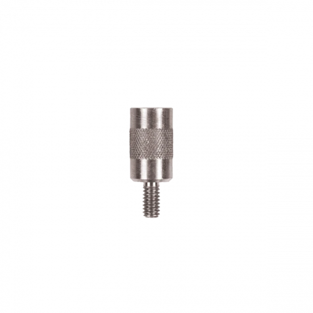 
Enhanced with finger grooves on the exterior for effortless threading

Equipped with American standard shotgun 5/16-27 threads

Proudly crafted in the United States

Features
This adapter serves as a solution to transform any #8-32 threaded end, allowing it to readily accept accessories with the American Standard shotgun #5/16-27 threaded connection.

