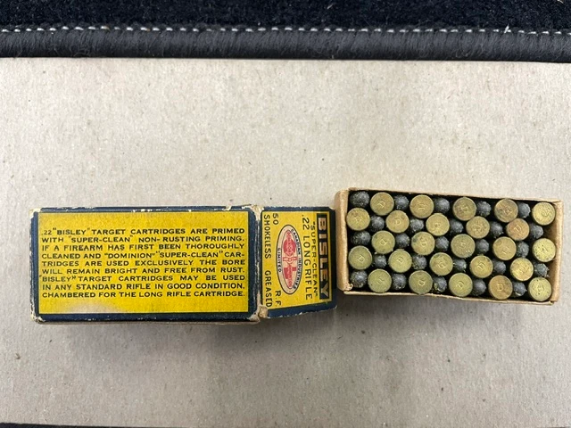 Used Vintage Collectible Dominion Super-Clean "Bisley" Target 22lr -- 50rds