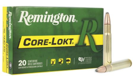 Remington’s Core-Lokt projectile is the original controlled expansion bullet and is one of the most effective ever developed. The progressively tapered copper jacket is locked to a solid lead core, promoting controlled expansion as well as high weight retention for absolute dependability.





Caliber	
35 Whelen

Number of Rounds	
20

Manufacturer	
Remington

Use	
Hunting

Primer	
Boxer

Case	
Brass

Bullet Type	
Core-Lokt Pointed Soft Point

Bullet Weight	
200 Grains