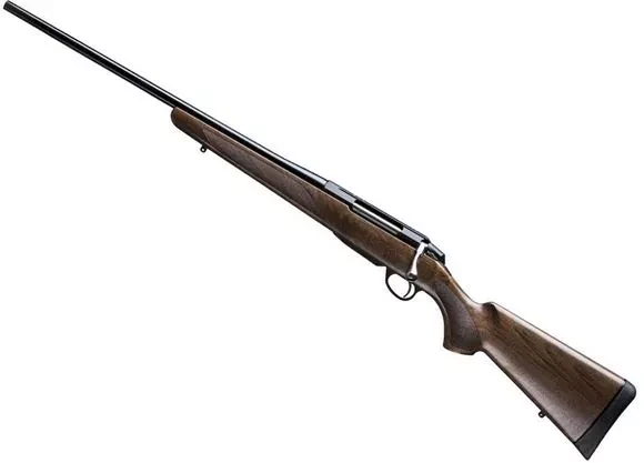 T3X HUNTER - CLASSIC DESIGN COMBINED WITH A RELIABLE TOOL
The T3x Hunter is built by combining traditional principles and modern innovation, providing you with a new level of accuracy, reliability, and enjoyment.


A VERSATILE HUNTING COMPANION
The T3x Hunter is designed for the shooter who appreciates the warm feel of a wooden stock combined with solid performance. The T3x Hunter offers an extensive caliber selection for hunting and sport-shooting purposes.

T3X HUNTER
Experience the perfect blend of tradition and innovation with the T3x Hunter. The oiled walnut stock exudes elegance while delivering unrivaled accuracy, reliability, and enjoyment.

KEY BENEFITS
Classic design combined with modern rifle engineering
Extensive caliber selection from which to choose
Available as left-handed
Safe to shoot and handle with two-position safety

KEY FEATURES
CLASSIC DESIGN COMBINED WITH MODERN RIFLE ENGINEERING
Classic design never goes out of fashion. The traditional oiled wallnut stock is a tribute to Tikka's history. Checkerings guarantee a good grip meaning you can be more sure of the shot.

EXTENSIVE CALIBER SELECTION
Tikka T3x Hunter offers 18 caliber options and multiple barrel lenghts from 510mm to 620mm (20" - 24"). There are almost 300 different variations of Tikka T3x Hunter. You can choose blued or stainless steel barrel, regular or fluted. The fluted barrel makes the rifle lighter to carry, improves heat dissipation, and balances the rifle.

OILED WALNUT STOCK
Hunter family stocks has been made of selected walnut stock and oiled finish is easy to maintenance. Regular oiling keeps the stock in good condition and it lasts from generation to generation.

LIGHTWEIGHT BARREL PROFILE
Lighter barrel makes the rifle easier to carry. Lighter barrels are easier to hold up for extended periods

COLD HAMMER FORGED BARREL
Cold hammer forging produces accurate and durable barrels. During cold hammer forging, Tikka barrels are hammered from all sides against the mandrel inside the barrel, transferring the mirror image of the rifling machined on the surface of the mandrel. Cold hammer forged barrel gives you out of the box accuracy without the need for breaking in the rifle.

THE ACTION IS DESIGNED FOR ACCURACY
Extremely rigid action made from hardened steel with a two-locking lug T3x bolt. The bolt features a spring-loaded plunger ejector and a removable bolt handle, with 70° opening angle leaving plenty of room for handling the bolt.

FEEL THE RIGHT MOMENT
In every shooting situation the rifle is always moving slightly, especially when pulling the trigger. This is why it is critical to have the rifle trigger manufactured according to very tight tolerances. Minimal rifle trigger lock time decreases the time between trigger engagement, trigger break and the impact of the firing pin on the primer. This results in excellent rifle trigger control and greater potential for accuracy.

READY FOR ACCESSORIES
Tikka is a safe choice, since it’s always possible to modify the rifle to fit a wide range of specific shooting situations.
 

SKU	ISS12850
MPN	TF1T3126B1000A3
Caliber	30-06 Sprg
Receiver Size	T3x
Handedness	Left
Weight	3 kg / 6.6 lbs
Total Length	1082 mm / 42.6 in
Barrel Length	570 mm / 22.4 in
Rate of Twist	1:10"
Magazine Capacity	3 + 1
Stock Material	Wood
Stock Finish	Oiled Brown
Material	Black Steel
Trigger	Single Stage Trigger
Picatinny Rail	N/A
Open Sights	No
Muzzle Thread	No
Muzzle Brake	No
Cheek Piece	No
Folding Stock	No
Changeable Grip	No
Fluted Bolt	No
Fluted Barrel	No