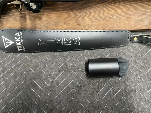 Used Tikka T3X Stainless Laminate 243 22.5" w/Vortex Venom 3-15x44, Flip Caps & Branded Leather Sling *LIKE NEW*
