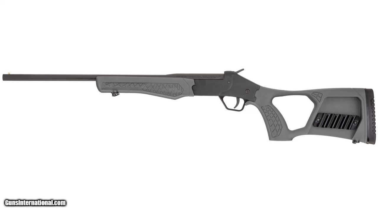 No other shotgun may have as many uses as the Tuffy™ break-action. With its redesigned thumbhole/pistol grip stock and short length-of-pull, the Tuffy is an ideal “truck gun” and great for small-frame shooters. The compact and light design also makes it the perfect choice for wilderness protection, survival scenarios, and is an easy grab-and-go shotgun for the farm or camp.

SPECS
Item #:
SSP1-Grey

Finish:
Tan
Capacity:
1 Shot
Action Type:
Break Open
Caliber:
410 Bore
Sights:
Bead
Safety:
Transfer Bar
MEASURES
Weight:
47.20 oz
Barrel Length:
18.5"
Overall Length:
31"
