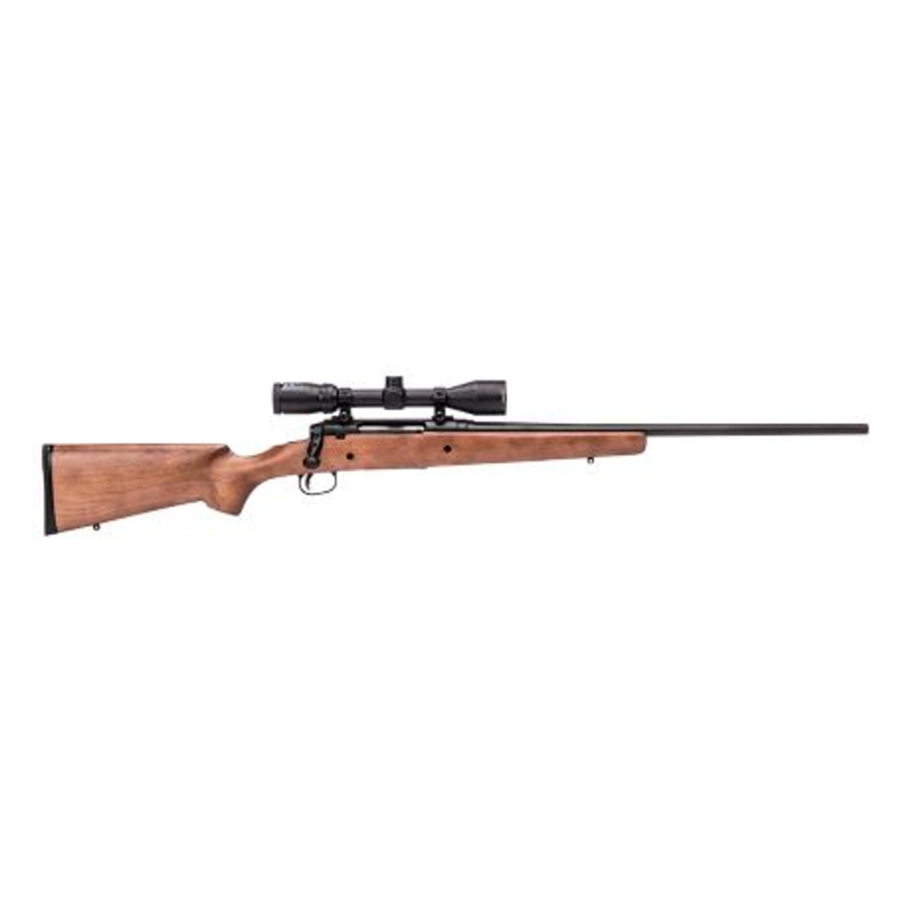 • Sleek, modern hardwood stock
• Blued button-rifled barrel
• Includes factory-mounted bore-sighted Bushnell 3-9x40mm scope
• Includes detachable 4-round box magazine

The AXIS II XP Hardwood is a blend of affordable accuracy and classic style. The package rifle maximizes any user's precision with the adjustable AccuTrigger™ system, button rifling, and a factory-mounted and bore-sighted Bushnell® 3-9x40mm scope.



Calibre	Barrel
Length	Overall
Length	Magazine
Capacity	Rate
of Twist	Weight
.243
Winchester	22"	43.875"	4	1 in 9-1/4"	8.08 lb.
