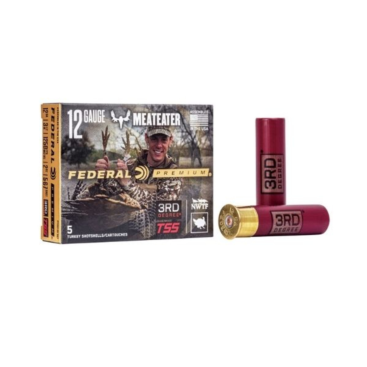 Federal Premium 3rd Degree has redefined turkey shotshell performance once again with the addition of the FLITECONTROL FLEX wad. The system performs through both standard and ported turkey chokes, opening from the rear and staying with the shot column longer for full, consistent patterns. Rather than simply pattern tightly like conventional loads, 3rd Degree uses a three-stage payload consisting of No. 5 copper-plated lead, No. 6 FLITESTOPPER lead and now No. 7 HEAVYWEIGHT TSS shot to deliver larger, more forgiving patterns at close range, while still providing deadly performance at long distance.