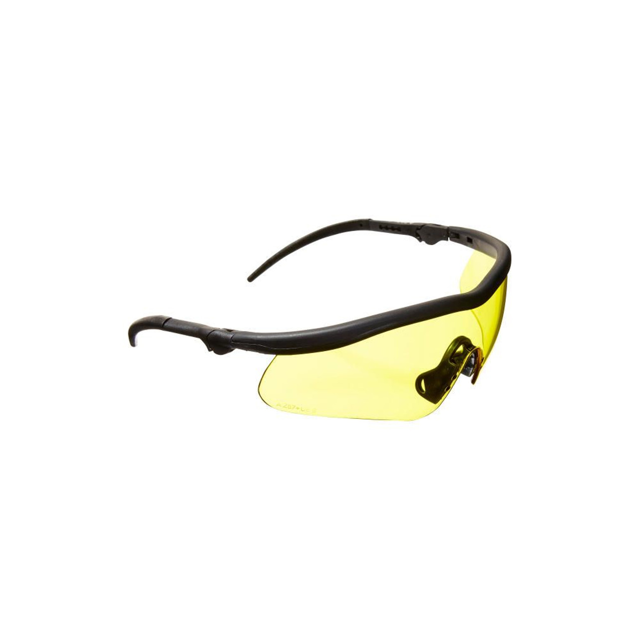 Product Features
IMPACT RATING: Made with a yellow, high-impact, polycarbonate lens that meets ANSI Z87+ impact rating.
USES: Sport shooting and general safety.
COMFORT: Soft padded nose and temple.
ANTI-FOG: Lenses are coated with an anti-fog coating to help keep them from fogging up in colder climates or high humid areas.
ANTI-SCRATCH: Lenses have an anti-scratch coating to help protect them from becoming scratched over time.
U.V. COATED: Lenses have a U.V. coating to help protect your eyes from damaging U.V. rays from the sun.
ADJUSTABLE: Multiple settings so you can find the perfect fit.