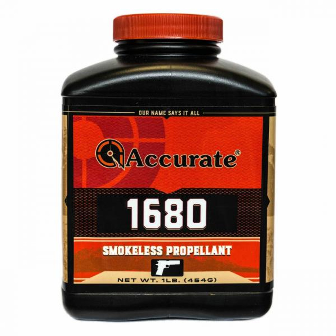 Accurate 1680 Smokeless Gun Powder
Accurate 1680 Smokeless Gun Powder is a company that definitely lives up to its name. The complete line of smokeless powders for handguns, rifles, and shotguns is engineered and lab-tested to maximize the precision and performance .

Accurate uses the best ballistic technicians and the highest quality components together to assure that every gun is better served with Accurate Powders. Accurate 1680 Smokeless  Powder

Accurate1680 is an extremely fast burning, double-base, spherical rifle powder that is well suited for large capacity, high performance handgun cartridges such as the 454 Casull, 460 S&W and 500 S&W. 1680 is also an excellent choice for the 22 Hornet and 7.62 x 39, as well as other low capacity rifle cartridges. Accurate 1680 Smokeless  Powder

Good bullets are important, but if they aren’t launched properly then all of that fine engineering is in vain. Powders need to be carefully selected and charge weights need to be determined in small increments. This arduous task greatly extends the load development process. Accurate 1680 Smokeless Gun Powder

During testing, men like Jake and his team are looking for the magic combination that provides the lowest velocity standard deviation and extreme spread while keeping an eye on pressure spikes. Once powder research is completed the final round is then loaded on a line that has the tightest charge weight range for maximum consistency.