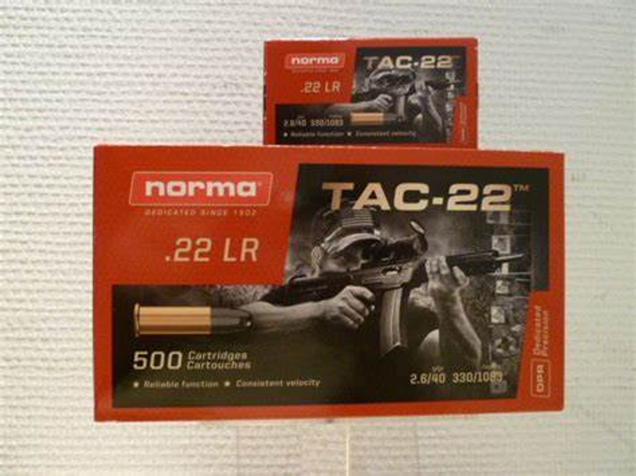 NORMA TAC-22 LONG RIFLE 40gr Lead Round Nose 50 rd box