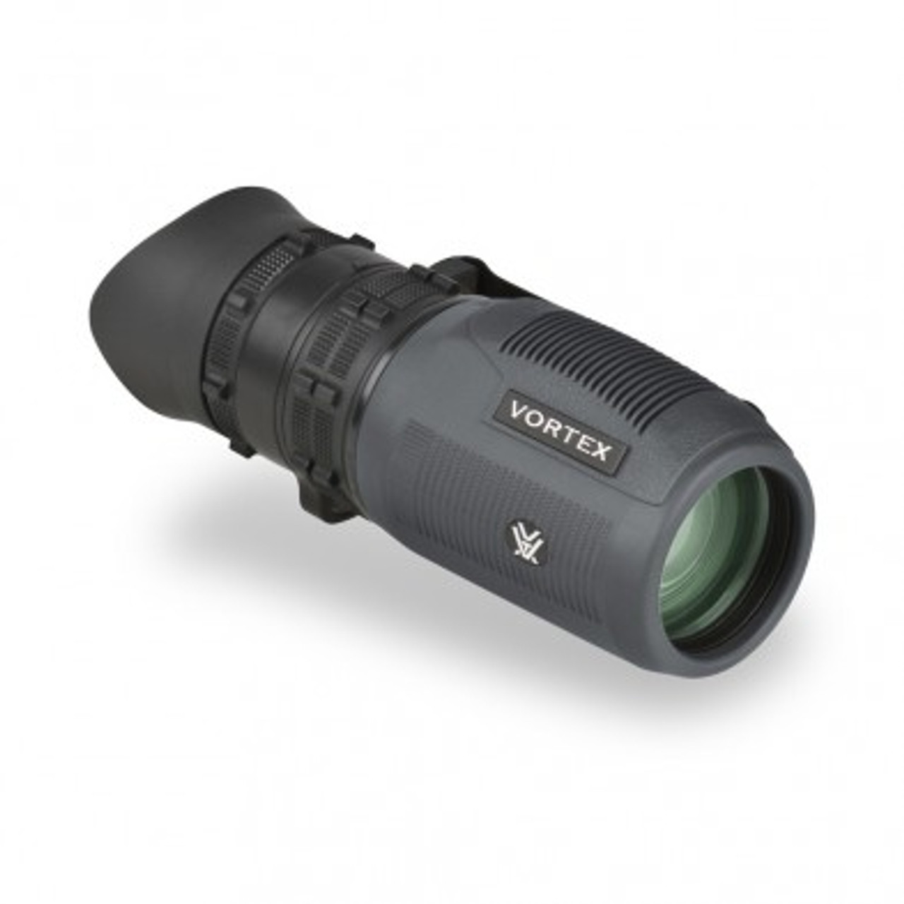 Built to be carried as a standard piece of equipment and close-at-hand, the Solo R/T Tactical Monocular gives a closer look when needed. Features the Vortex R/T Ranging Reticle with reticle focus for accurate range estimation and calling shots. The integral utility clip attaches to webbing or other flat-edged surfaces for quick external access. Fully multi-coated glass surfaces deliver bright images in a compact, lightweight, and easy to handle unit.

Magnification	8 x
Objective Lens Diamter	36 mm
Eye Relief	18 mm
Exit Pupil	4.5 mm
Linear Field of View	393 feet/1000 yards
Angular Field of View	7.5 degrees
Close Focus	16.4 feet
Length	5.4 inches
Width	2.3 inches
Had Grip Width	2 inches
Weight	10.2 ounces


OPTICAL FEATURES
Fully Multi-Coated	Increase light transmission with multiple anti-reflective coatings on all air-to-glass surfaces.
CONSTRUCTION FEATURES
Roof Prism	Valued for greater durability and a more compact size.
Waterproof	O-ring seals prevent moisture, dust and debris from penetrating the monocular for reliable performance in all environments.
Fogproof	Nitrogen gas purging delivers fogproof, waterproof performance.
Rubber Armor	Provides a secure, non-slip grip, and durable external protection.
CONVENIENCE FEATURES
Reticle Focus	Ensures a sharp reticle image at all distances.
Adjustable Eyecup	Folds up and down for comfortable viewing with or without eyeglasses. Flared to eliminate stray light and rotatable for a custom fit.
Utility Clip	The versatile, multi-position utility clip allows for multiple attachment points and quick attachment to pocket edges, equipment or vests.

