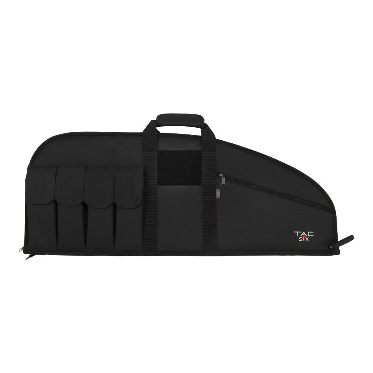 Dedication to your community and the habitual fabric you have chosen to weave into your personal lifestyle requires the gear to handle your expectations. Your proud sense of purpose, and in yourself, gives you courage when you need it most. Enjoy the journey and honor your home, neighbor, and everything in between with Tac-Six™ tactical gear. The Tac-Six™ Combat Tactical Rifle Case fits modern sporting firearms with or without scopes. Features: four magazine pockets with hook and loop closures, plus a large zippered accessory pocket that fits targets, gloves, ammo, and other accessories. A large 5.25-inch x 4.25-inch hook and loop patch is perfect for adding morale and name patches. The exterior of the case is constructed from heavy-duty Endura fabric, and the inside of the case has a soft knit lining and thick foam padding to protect your firearm. Includes durable web handles with a padded handle grip.

Product Features
Fits Modern Sporting Firearms With or Without Scopes
4 Magazine Pockets
Large 5.25-inch x 4.25-inch Hook and Loop Patch
Lockable