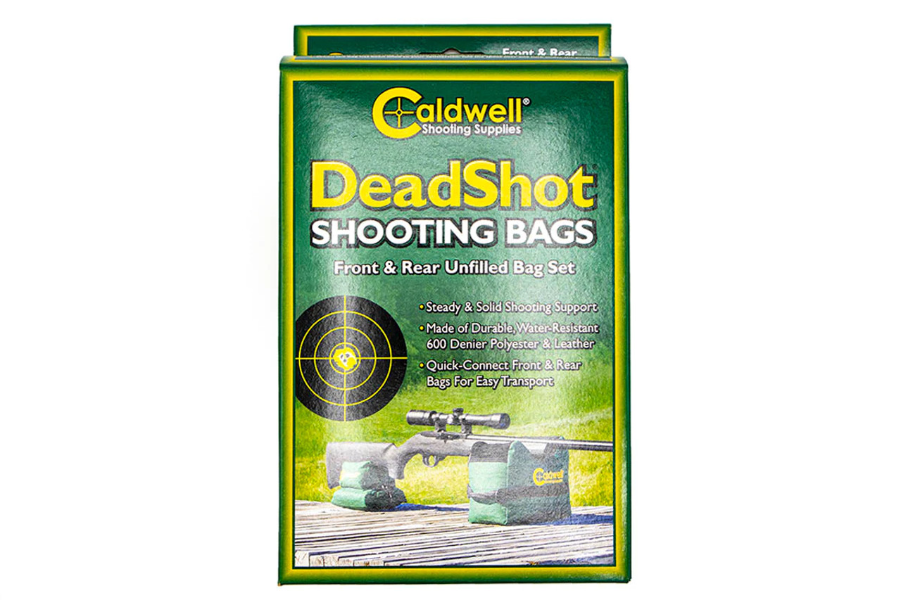 Caldwell DeadShot Shooting Bags Set of 2 (Front & Rear Bag, Unfilled)
Every hunter and shooter is looking for a versatile and steady shooting system that can be set up almost anywhere, and at any time. Whether you have minutes or seconds to set up for your next shot, the DeadShot® Shooting Bags are the answer. DeadShot Shooting Bags continue to set the industry standard for quality and function.

THESE ARE UNFILLED BAGS - WE SUGGEST DRY SAND OR CAT LITTER