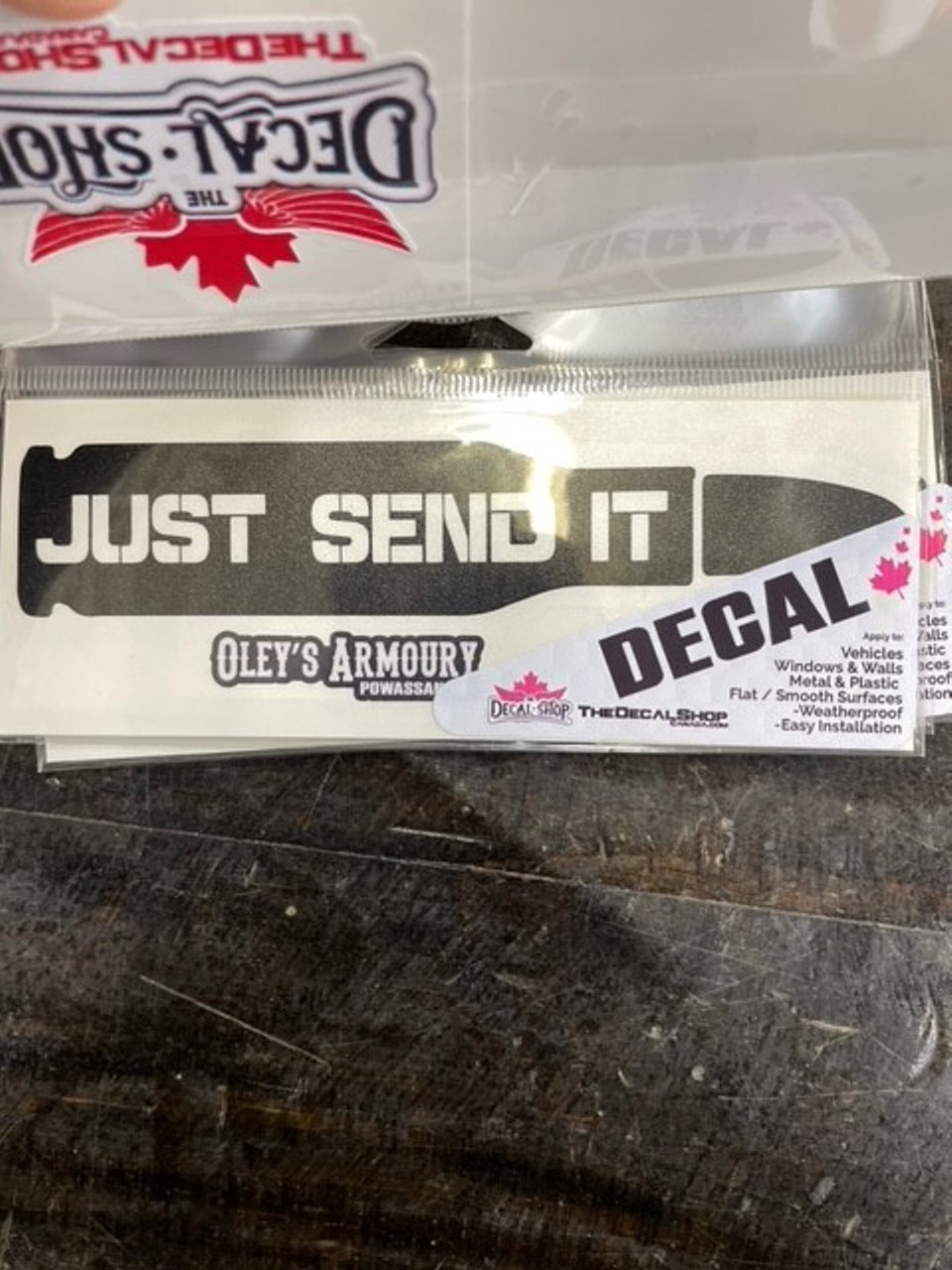 Just Send It - 2.5" x 6" Black