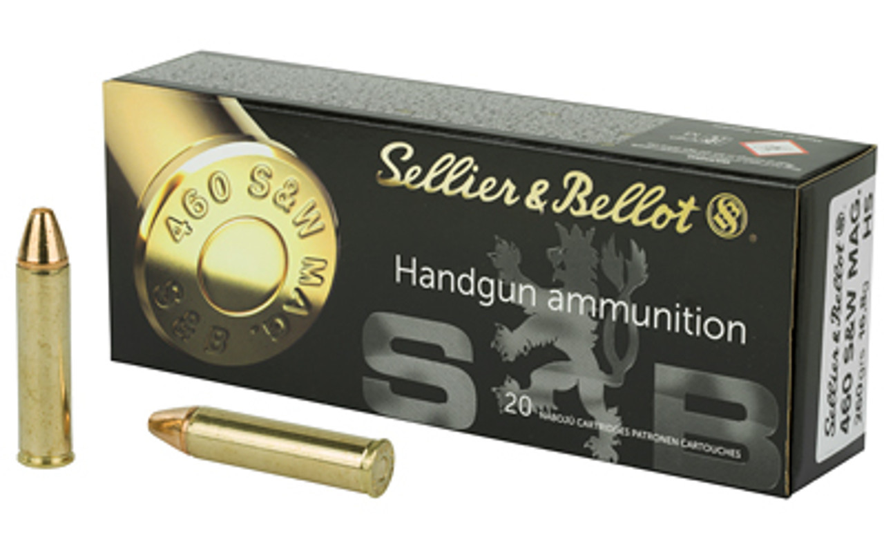 Sellier & Bellot Pistol, 460 S&W, 260 Grain, HS Copper, 20 Round Box SB460C