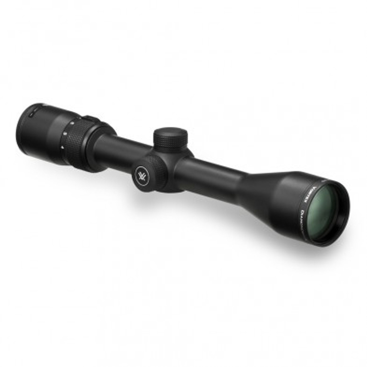 VORTEX DIAMONDBACK 4-12X40 RIFLESCOPE BDC
VT-DBK-04-BDC
Diamondback riflescopes are loaded with features. First, the solid one-piece aircraft-grade aluminum alloy construction makes the Diamondback riflescope virtually indestructible and highly resistant to magnum recoil. Argon purging puts waterproof and fogproof performance on the agenda, and advanced fully multi-coated optics raise an eyebrow when crystal clear, tack-sharp images appear in the crosshairs. Look for all this and more in a riflescope you'd expect to cost quite a bit more, but doesn't.

SKU	VT-DBK-04-BDC
Magnification	4 – 12
Objective Lens Diameter	40 mm
Eye Relief	3.1 inches
Field of View	32.4–11.3 feet/100 yards
Tube Size	1 inch
Turret Style	Capped
Adjustment Graduation	1/4 MOA
Travel per Rotation	15 MOA
Max Elevation Adjustment	60 MOA
Max Windage Adjustment	60 MOA
Parallax Setting	100 yards
Length	12 inches
Weight	14.6 ounces
Riflescope Manual (.pdf)	Download PDF
Reticle Manual (.pdf)	Download PDF
Included in the Box
Removable lens covers
Lens cloth

 
VIP Unconditional Lifetime Warranty
Diamondback Dimensions
Lengths
L1	L2	L3	L4	L5	L6
12.0	2.46	2.15	5.85	3.0	3.1
Heights
H1	H2
1.89	1.69
Dimensions measured in inches.

OPTICAL FEATURES
Fully Multi-Coated	Increases light transmission with multiple anti-reflective coatings on all air-to-glass surfaces.
Second Focal Plane Reticle	Scale of reticle maintains the same ideally-sized appearance. Listed reticle subtensions used for estimating range, holdover and wind drift correction are accurate at the highest magnification.
CONSTRUCTION FEATURES
Tube Size	1-inch diameter.
Single-Piece Tube	Maximizes alignment for improved accuracy and optimum visual performance, as well as ensures strength and waterproofness.
Aircraft-Grade Aluminum	Constructed from a solid block of aircraft-grade aluminum for strength and rigidity.
Waterproof	O-ring seals prevent moisture, dust and debris from penetrating the riflescope for reliable performance in all environments.
Fogproof	Argon gas purging prevents internal fogging over a wide range of temperatures.
Shockproof	Rugged construction withstands recoil and impact.
Hard Anodized Finish	Highly durable low-glare matte finish helps camouflage the shooter's position.
Precision-Glide Erector System	Uses premium components in the zoom lens mechanism to ensure smooth magnification changes under the harshest conditions.
Capped Reset Turrets	Allow re-indexing of the turret to zero after sighting in the riflescope. Caps provide external protection for turret.
INTERNAL MECHANISM DESIGN FEATURES
Precision-Glide Erector System	Uses premium components in the zoom lens mechanism to ensure smooth magnification changes under the harshest conditions.
CONVENIENCE FEATURES
Fast Focus Eyepiece	Allows quick and easy reticle focusing.