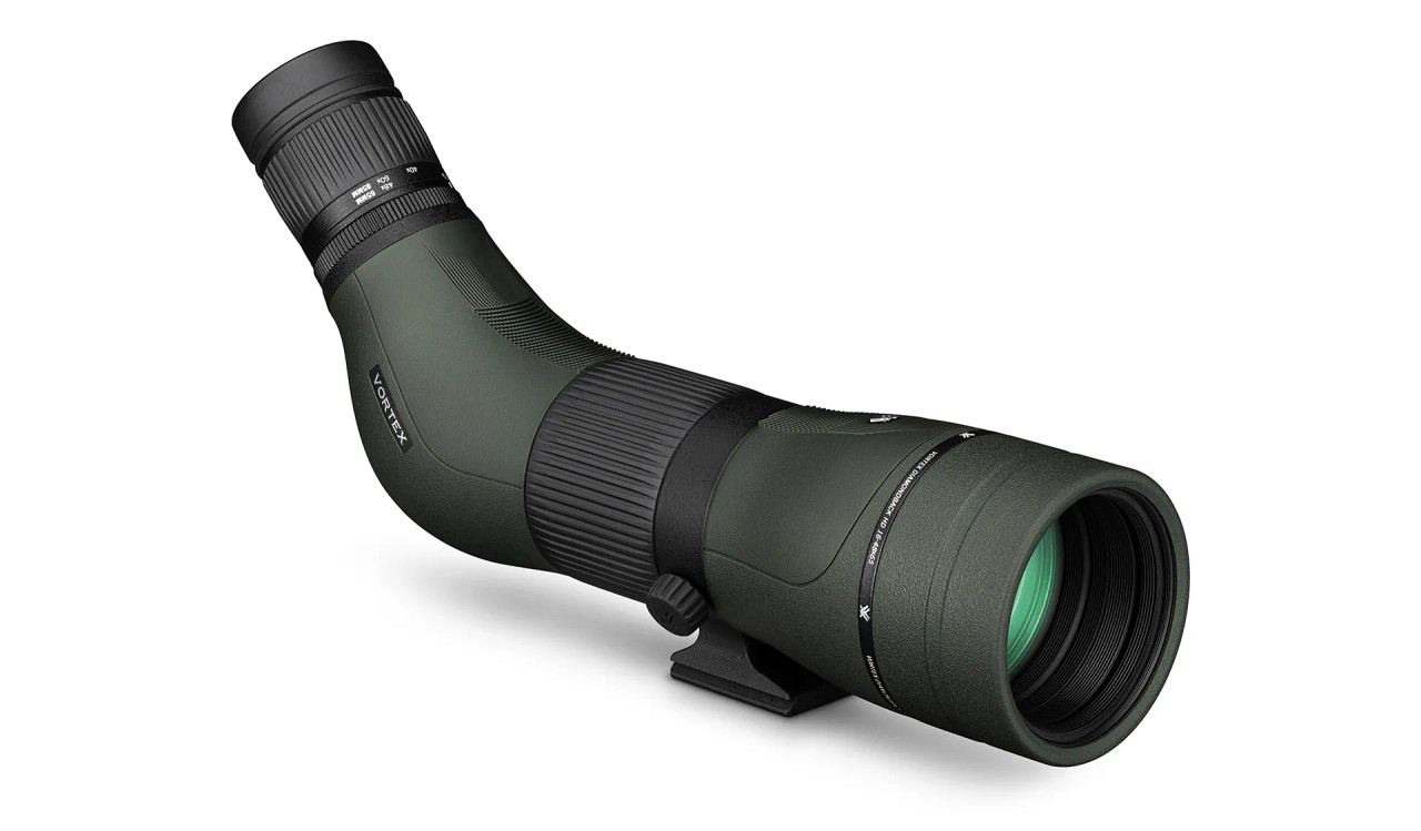 Glassing out west demands an HD optic, but other systems can't get you the clarity you need to see a tail twitch in low light, or pick a tine out of dense cover. The redesigned Diamondback HD spotting scopes have all the horsepower the long-distance hunter needs, and they excel in low light - right when you need it most. We've also streamlined the exterior for a sleeker, snag-free profile, building in a helical focus wheel.

Magnification	16-48x
Objective Lens Diameter	65 mm
Linear Field of View	138-72 ft/1000 yds
Angular Field of View	2.6-1.4 degrees
Eye Relief	20.3-18.3 mm
Length	14.25 inches
Weight	49.8 oz
Exit Pupil	4.0-1.35 mm
Close Focus	16.4 feet




ArmorTec®	Ultra-hard, scratch-resistant coating protects exterior lenses from scratches, oil and dirt.
Built-in Sunshade	Yes
Rubber Armor	Provides a secure, non-slip grip, and durable external protection.
Shockproof	Rugged construction withstands recoil and impact.
