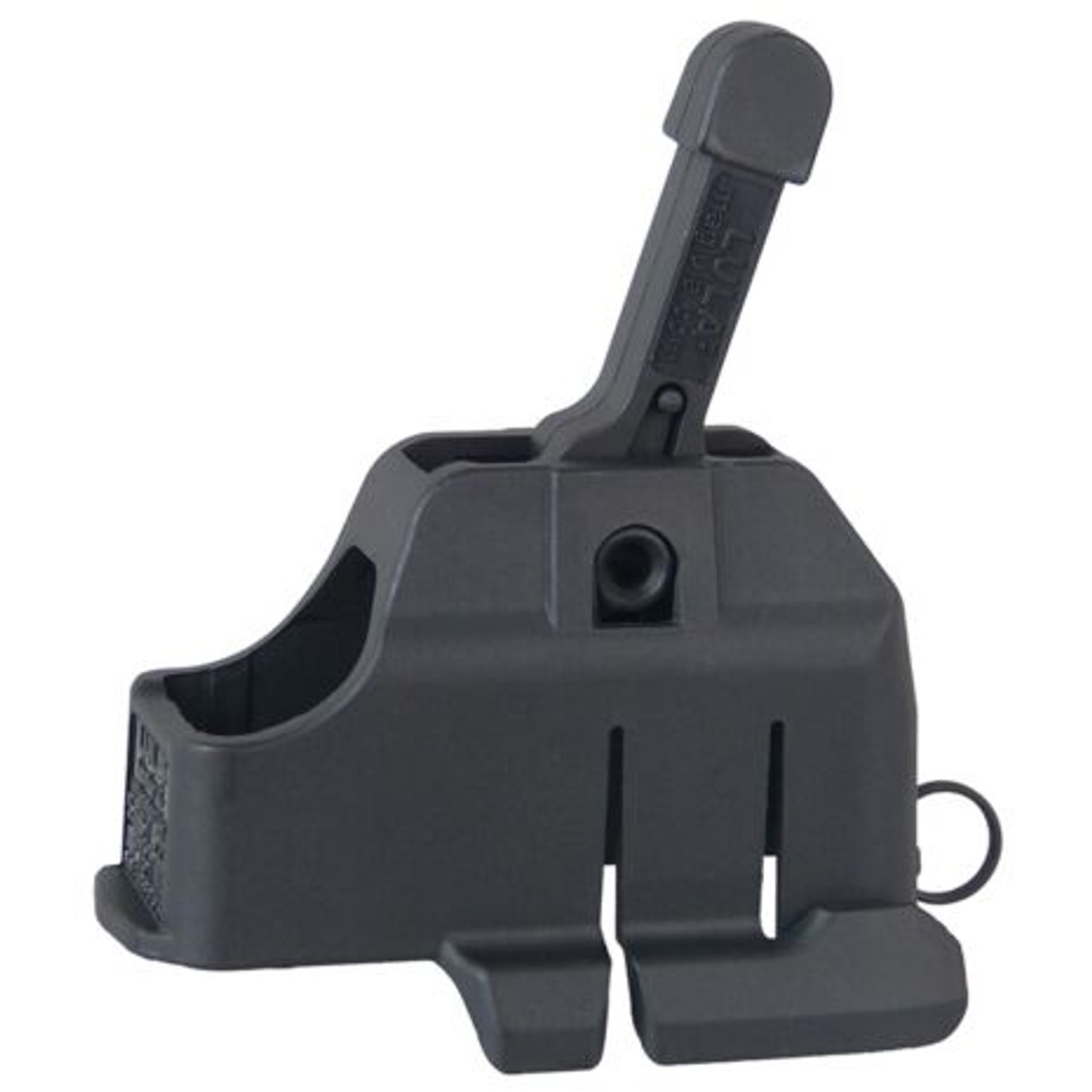 M4 / AR15 5.56 / .223 LULA® Loader & Unloader
M4 / AR15 LULA® loader and unloader for all such metal and plastic 5.56mm / .223 magazines, including PMAG’s and Lancer.

GEN. II
After 17 years of production we’ve created a more compact, lighter, smoothly-operated loader & unloader. Further, the new loader fits and releases from both magazines held by a magazine-coupler. Part number and price remain unchanged.

Loads 10, 20, 30, 40 & 100 round 5.56 / .223 magazines, like:
M4 / AR15 USGI (NATO STANAG 4179)
Magpul PMAG
Lancer
Hexmag
H&K metal 416 / SA80
Beretta AR 70-90
SIG Arms (black mags)