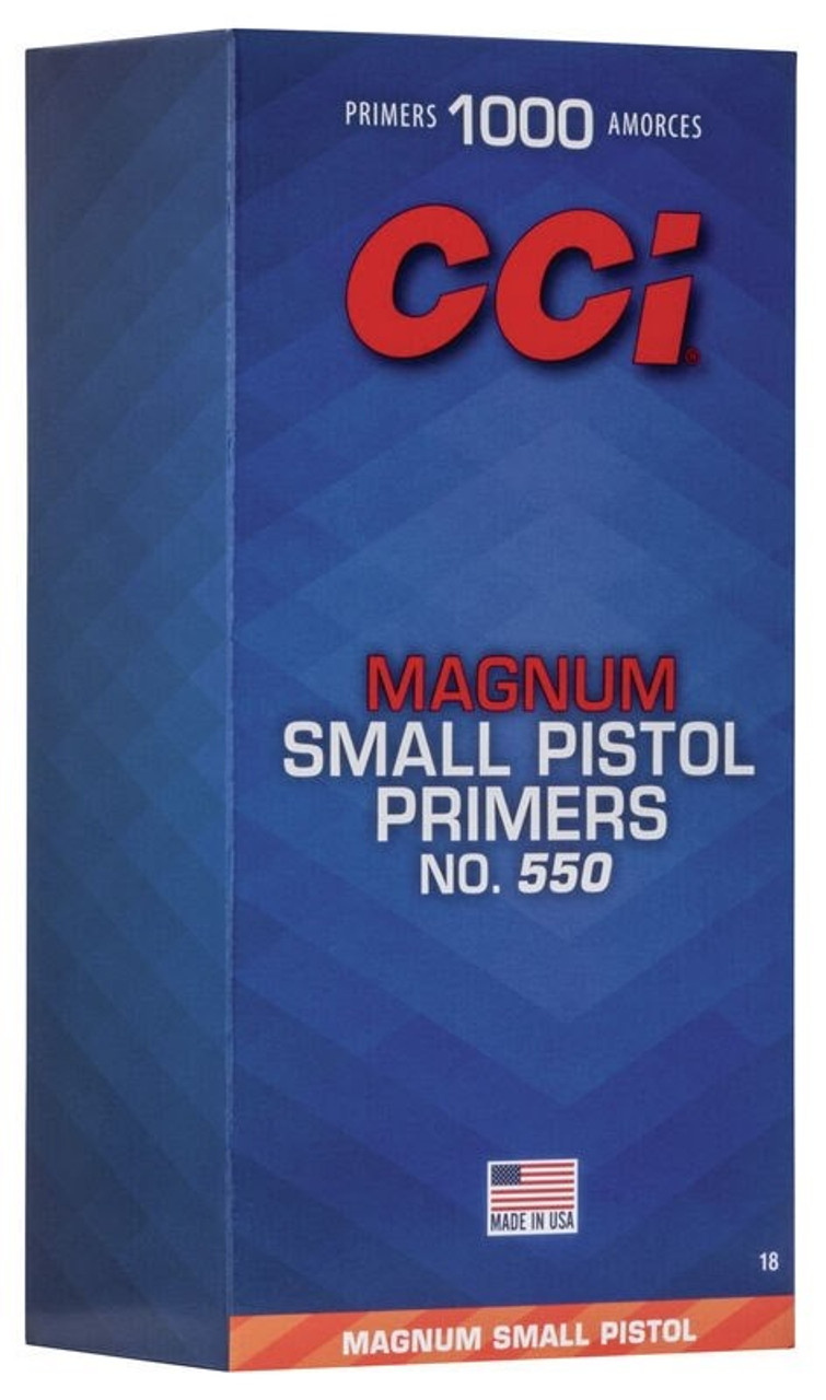 Product Overview
Our Magnum Pistol primers provide the extra heat needed to ensure reliable, consistent ignition. The primers produce a 20 percent hotter flame to light propellants in the toughest conditions, yet are as sensitive as all CCI® primers.

Provide extra heat and ignition power
20 percent hotter flame to light propellants in the toughest conditions
No loss in sensitivity