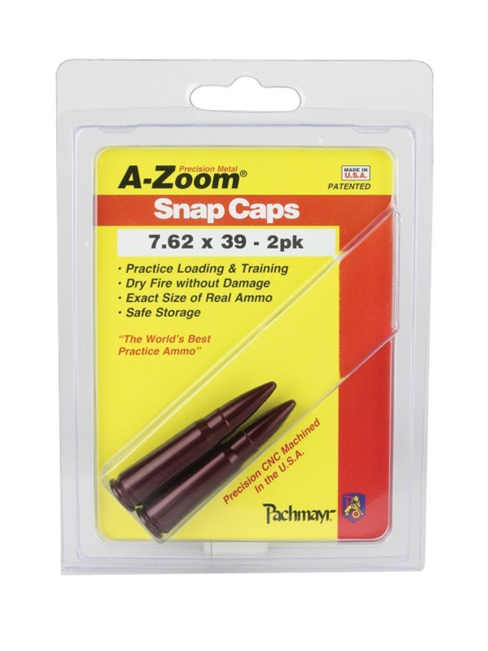 A-Zoom 7.62×39 Snap Caps – 2Pk

Every A-Zoom snap cap is CNC machined from a solid billet of aluminum to precise cartridge dimensions, then hard anodized for ultra-smooth functioning and extended life span. Each snap cap cartridge utilizes a “Dead Cap” where the primer would be that is designed to withstand thousands of dry fires. A-Zoom snap caps are more durable than its plastic counterparts and built to spec so that they function through your gun just like real ammunition.

Take your training to the next level by being able to dry fire your firearm without damaging your firing pin. Familiarize yourself or new shooters with your firearms before a round ever gets fired. This is a great teaching tool to introduce a first time shooter to the sport and get them comfortable with the handling and safety aspects before ever putting a live firearm in their hands.

Item Number: 12234