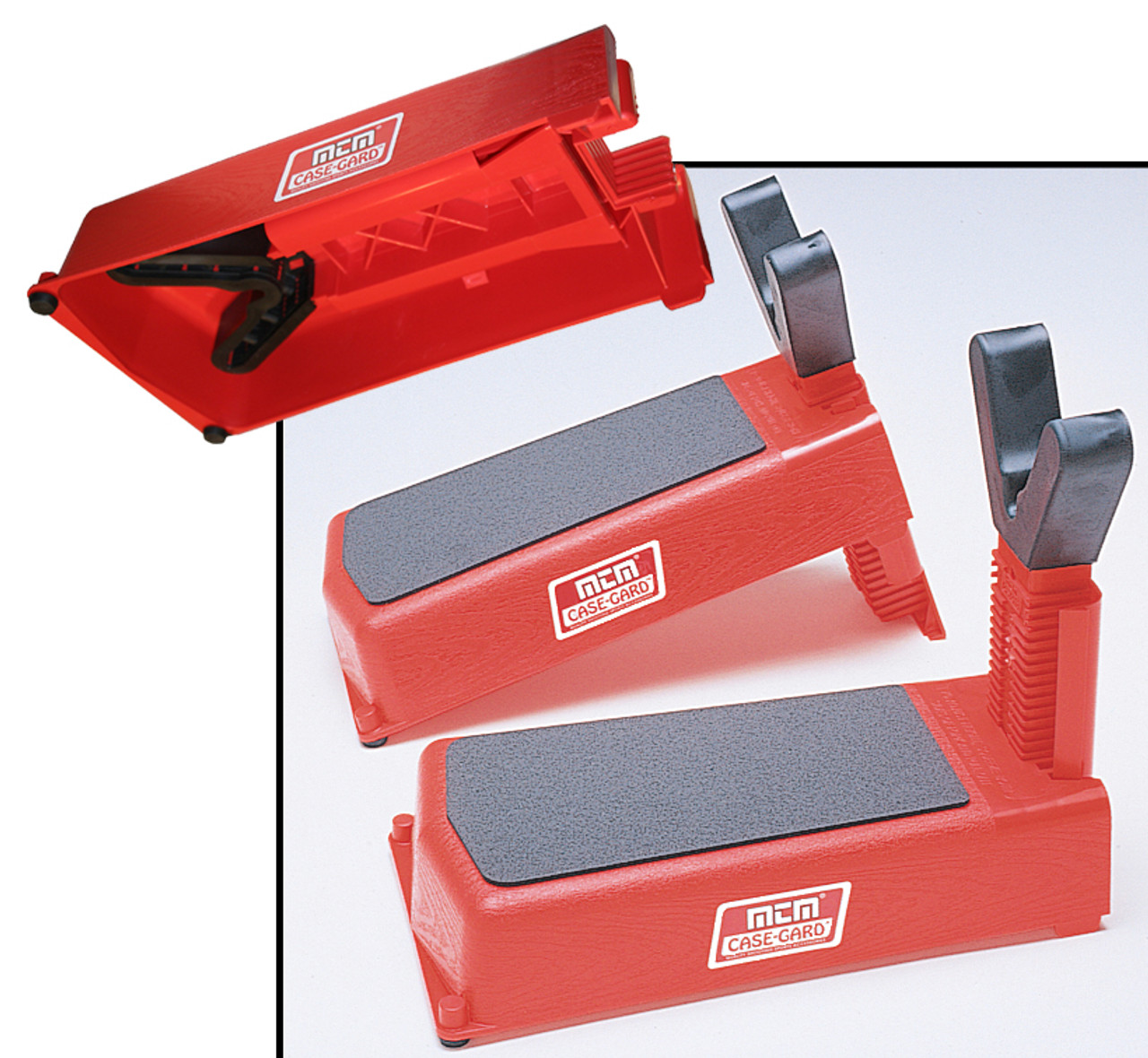 Because every box of ammo is slightly different, MTM has developed this pistol rest to take the mystery out of each box. The MTM pistol rest is so versatile that it will accommodate a Derringer to a 14" Contender. The base locks into the fork at 20 different positions. Rubber padding is molded to the fork to protect your handgun. The rest was designed to be used without a sandbag, but they can be used with it. When not in use the fork has been designed to clip into the bottom of the base for compact storage. Made of tough polypropylene to last. Color: Red.

MTM Pistol Rest has adjustable base that locks into the fork at 20 different positions
Accommodates anything from a Derringer to a 14" Contender
Designed to use without sandbag, but may be used with one
Pistol Rest's fork features MTM's special "over-molded" rubber coating to protect and grip handgun
Color: Red; Tough polypropylene; Made in USA