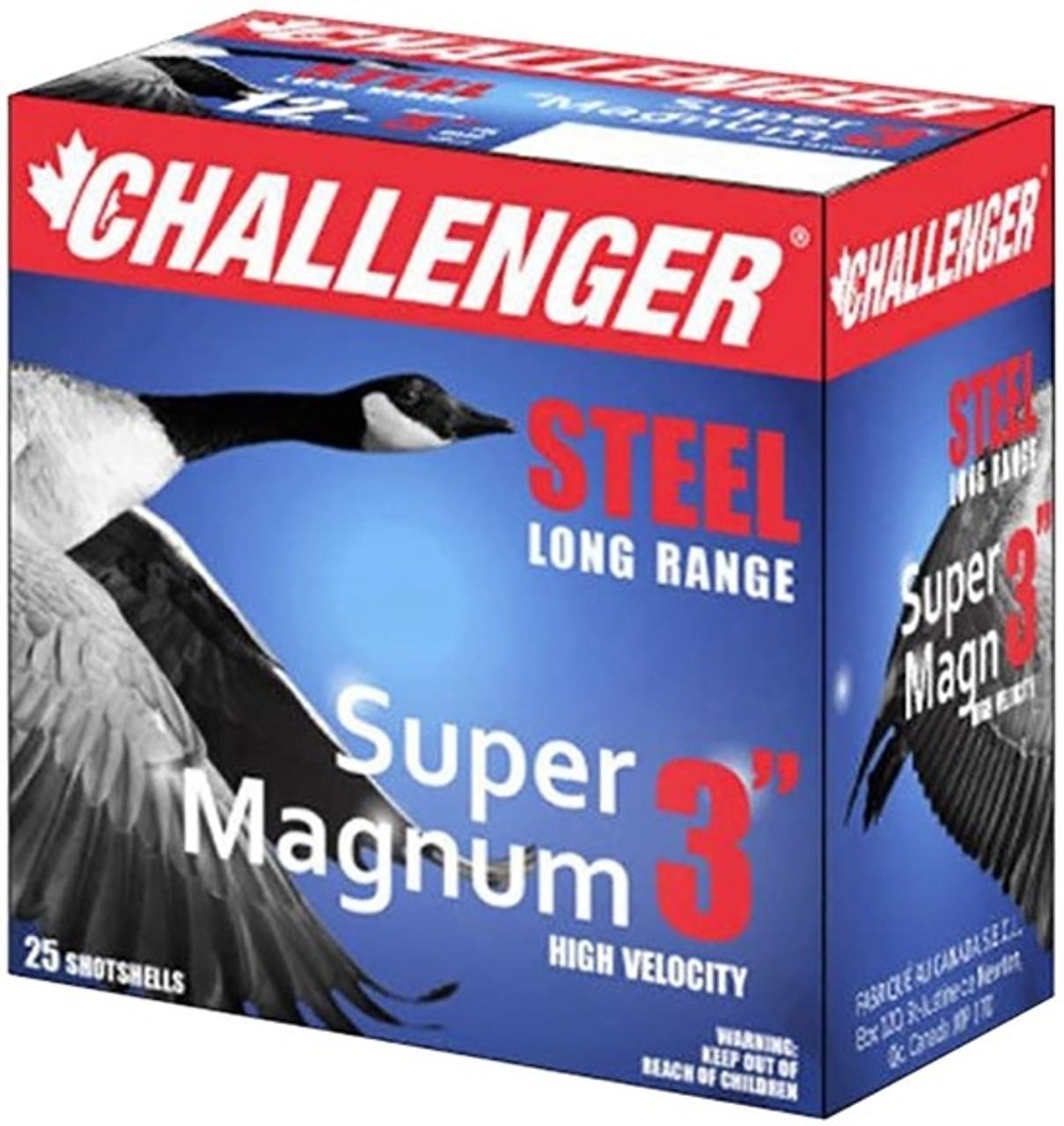 Challenger Ammunition is loaded in Canada with the finest components for the economy minded shooter. The fully reloadable plastic hull is primed with sure-fire Cheddite primers for consistency shot after shot. Slow burning powders offer unequalled performances; very light recoil, and less shot deformation. The one piece plastic wad, whether double or single piston, ensures the shooter with more clay busting and game getting performance. The special hermeplast base wad guarantees excellent humidity resistance and no distortion in shooting. This is loaded ammunition