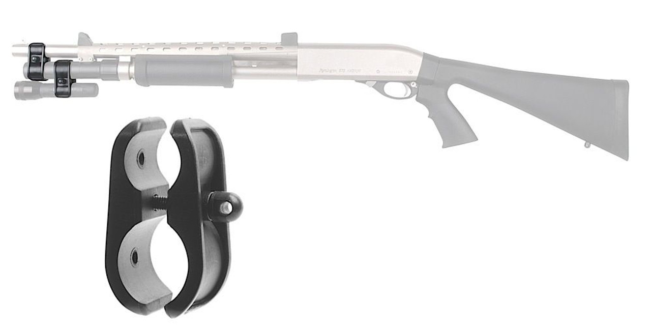 PRODUCT DETAILS
DETAILS
Gauge: 12 Ga
Material: Glass Reinforced Polymer
Color: Black
For Use With: Shotguns
Includes: Sling Swivel Stud
FEATURES
ATI is constantly combining the latest cutting-edge technology and innovative design with premium materials. ATI's main goal is to achieve the highest quality buttstocks and accessories in the industry. With this goal, Advanced Technology International is the premier manufacturer of leading-edge buttstocks and synthetic and aluminum accessories for a wide variety of firearms. ATI is constantly pushing today's science in an effort to apply the latest advancements to your products. 

Features:

Strengthen the connection of the mag extension to the barrel
May also be used to mount 1 inches diameter light or laser to barrel
Includes sling swivel stud
Swivel stud is reversible for right or left-handed shooters
Easy installation
DuPont extreme temperature glass reinforced polymer
Manufactured in USA
Limited lifetime warranty