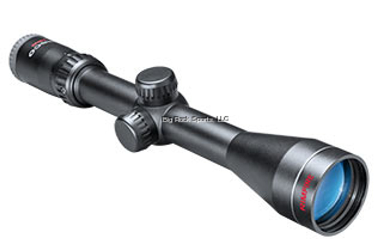 Equip your small caliber for big-time precision and plinking enjoyment with a TascoÂ®Rimfire series riflescope. An affordable accuracy upgrade, they're specially calibrated for shorter distances and feature coated optics for bright, clear images. Tube diameter: 3/4".