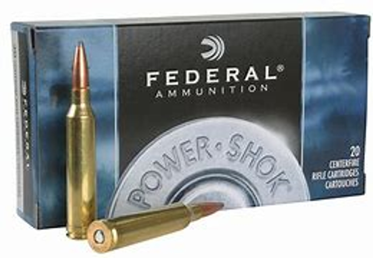 Federal Power-Shok 7mm-08 Remington 150 Grains JSP Ammunition Box of 20
Power-Shok provides you with consistent and proven performance without a high dollar price tag. Find less popular “classic” calibers in this line, along with good quality standard bullets to do the job on game. It’s perfect for culling and doe hunting expeditions.

20 Round Box

Features and Specifications:
Manufacturer Number: 708CS
Caliber: 7mm-08 Remington
Bullet Type: Jacketed Soft Point
Rounds: 20 Rounds
Bullet Weight: 150 Grain
Muzzle Energy: 2339 ft lbs
Muzzle Velocity: 2650 fps
Casing Material: Brass