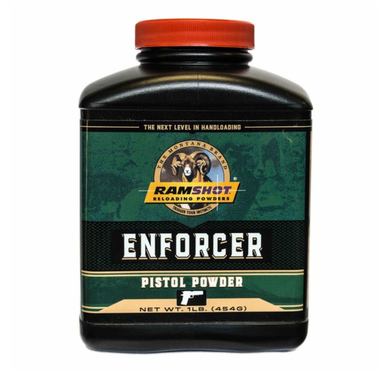 ENFORCER is the best choice for high performance, full power loads in magnum handgun cartridges. It is ideally suited for the 44 Magnum, 454 Casull, 460 S&W, and the 500 S&W. It’s is a double-base spherical powder with excellent metering qualities that meets the performance expectations of serious magnum handgun shooters. Made in Belgium.