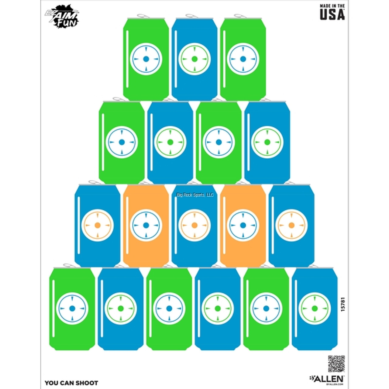 Allen EZ Aim Fun You Can Shoot Target 24" X 19" -- 4 Per Pack