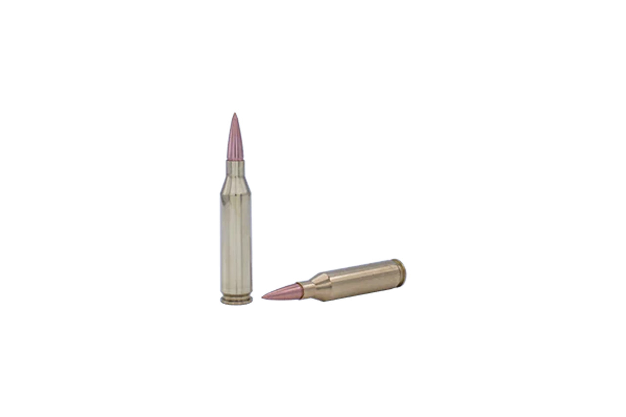 COAL : 2.700"

POWDER : CMR 100

POWDER WEIGHT : 35.3GR

TEST BARREL LENGTH / TWIST :  24" 1:10"

VELOCITY : 3479 FPS

Multi-Patented, Tumble Upon Impact® design
Superior penetration
Non lead, Solid Copper Spun SCS® bullet
Fort Scott Munitions® Tumble Upon Impact® ammunition is an all in one designed cartridge. From hunting, match shooting, to every day carry self defense, this ammunition offers superior results for every occasion. The TUI® bullets are machined from solid copper or brass rods on a CNC lathe. With the quality control that we require every day and the tight tolerances we keep our projectiles, you are able to trust and expect the same results with every pull of the trigger. With the bullets being solid copper or brass, you have no moving parts to rely on. Unlike most ammo, the TUI® rounds do the most damage internally instead of first contact with skin. With our patented design, our TUI® ammo tumbles end over end when it comes in contact with water based tissue, creating a more devastating wound channel
